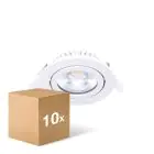 Lot 10x Noxion LED Inclinable Slim Spot Blanc Rond 6W 520lm 60D - 927 Blanc Très Chaud | 85mm - IP54 - Dimmable - Meilleur Rendu Des Couleurs