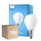 Lot 10x Philips Corepro LED Lustre E14 Boule Dépolie 6.5W 806lm - 840 Blanc Froid | Équivalent 60W