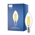 Philips MASTER Value LED Bougie E14 Filament Claire 3.4W 470lm - 927 | Meilleur rendu des couleurs - Dimmable – Équivalent 40W