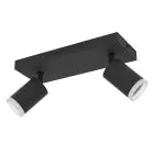 Eglo Connect.Z Smart Plafond Spot Melitello-Z Acier Noir 7.4W 1100lm - 827-865 Variable Blanc + RGB | Dimmable