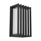 Eglo Applique Murale Genovese Aluminium Noir 10W 1050lm - 865 Lumière Du Jour | IP65 - Détecteur De Mouvement