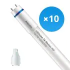 Lot 10x Philips Tube LED T8 MASTER (EM/Direct 230V) High Output 18.2W 2900lm - 830 Blanc Chaud | 150cm - Équivalent 58W