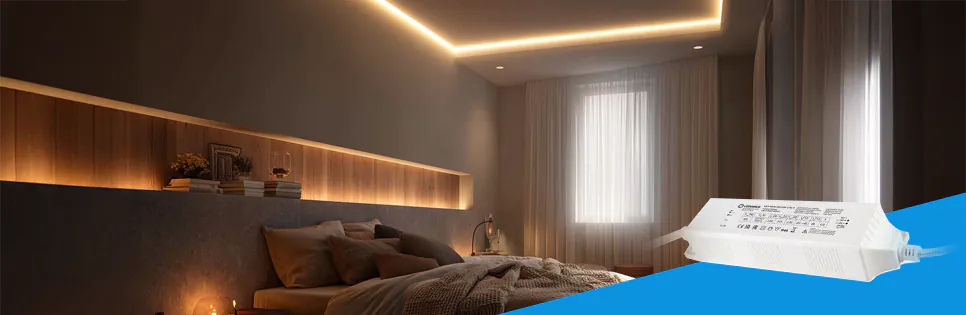 bande led avec driver dans une chambre